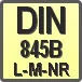 Piktogram - Typ DIN: DIN 845B L-M-NR